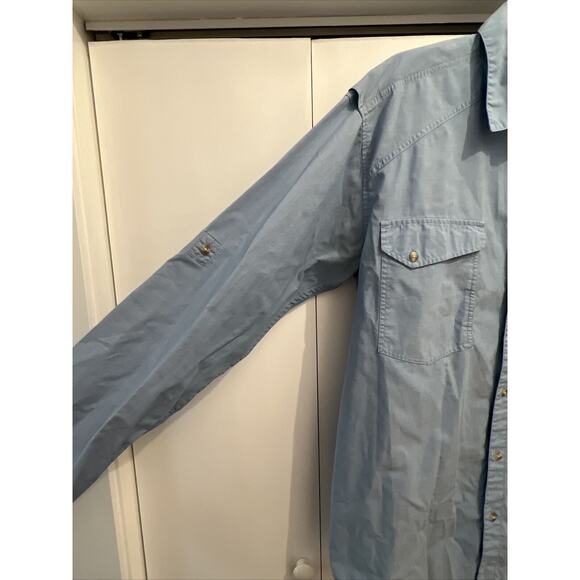 Patagonia SLICK CALM Vented Fishing Shirt, Quick Dry Blend Men's L, BLUE 52230 - Picture 6 of 13